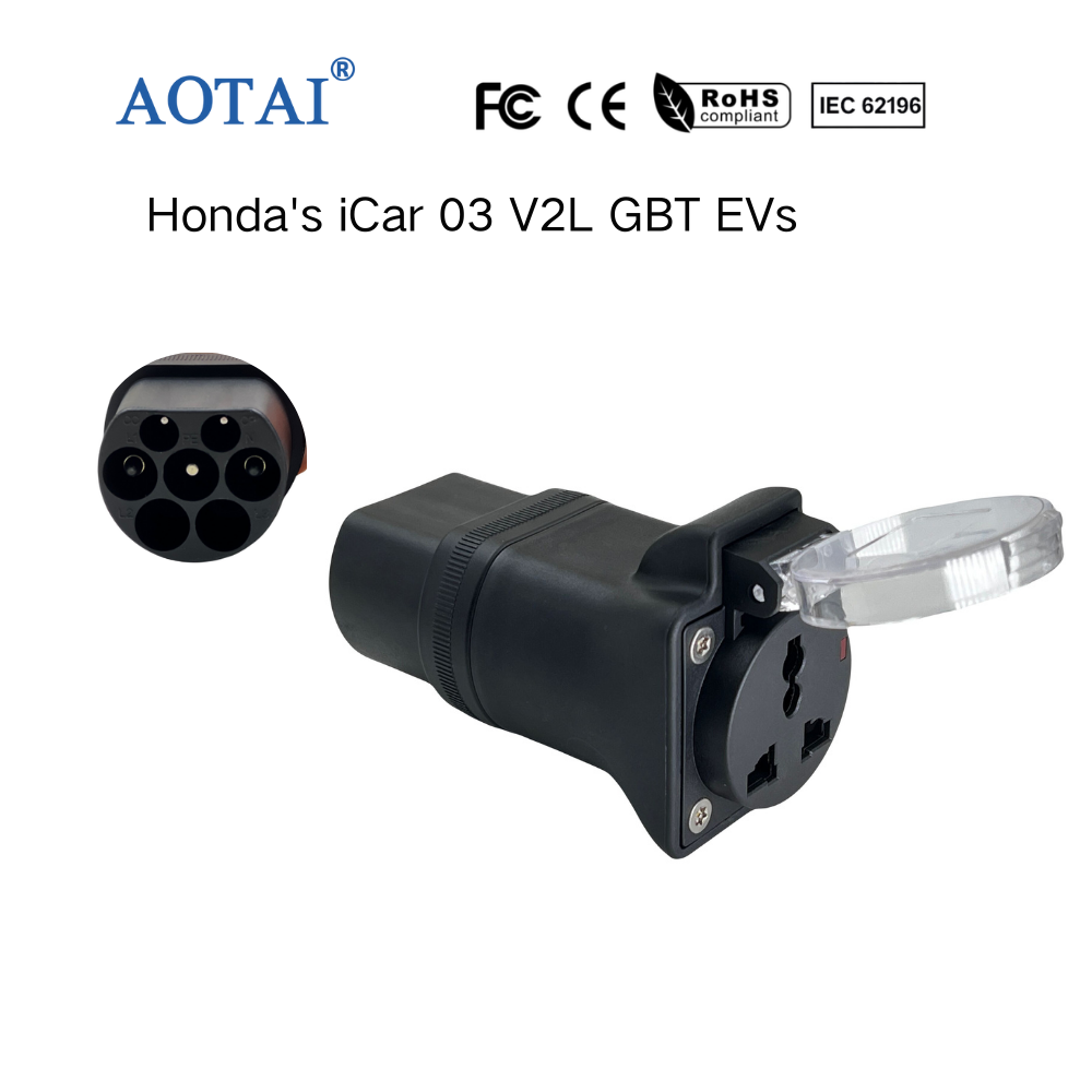 Adaptér AOTAI pro Honda eNP2 V2L, čínská autová zásuvka, adaptér vozidlo-na-zátěž (V2L), GBT V2L
