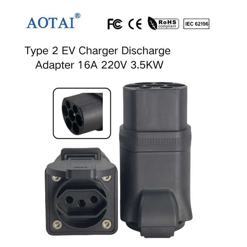AOTAI Type 2 EV-laddarurladdningsadapter med brasiliansk stickpropp