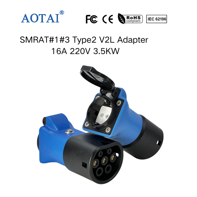 AOTAI Type 2 EV V2L-ADAPTER til Smart Elf #1 Geely Mercedes