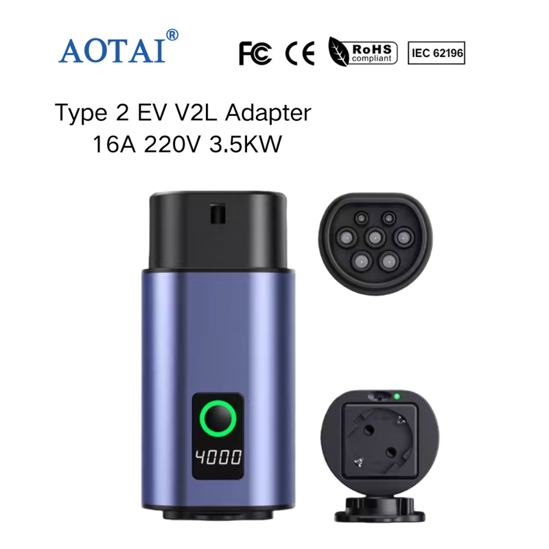 AOTAI Type 2 V2L Adapter Universal V2L for BYD MG Xpeng Hyundia