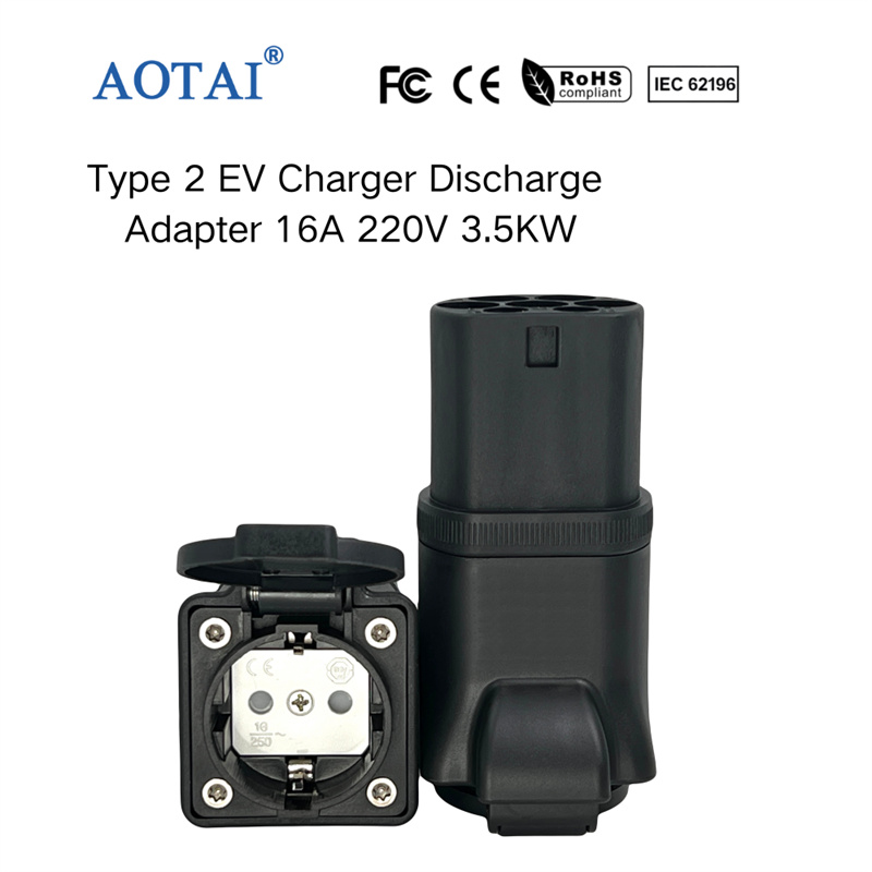 AOTAI Type 2 to Schuko Adapter Type 2 EV Charging Station to Schuko Socket Adapter
