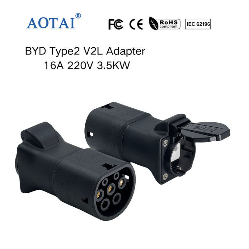 AOTAI V2L EV-opladeradapter, Type 2 V2L-udladning til XPENG-, BYD- og NIO-EV'er