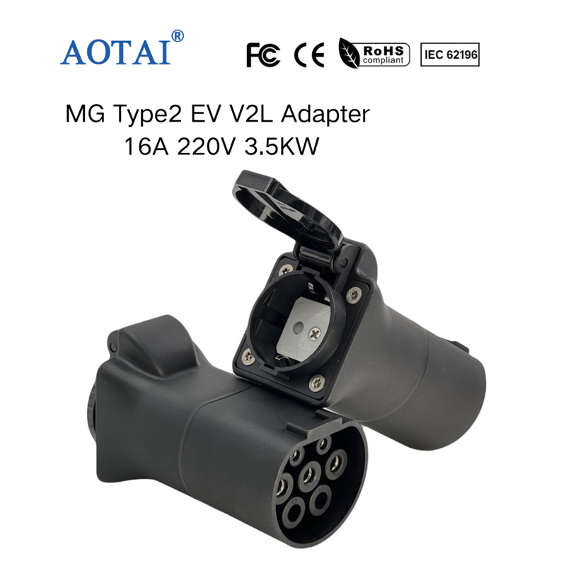 AOTAI V2L Discharge Type 2 Adapter to Schuko Adapter socket 3.6 kW for MG