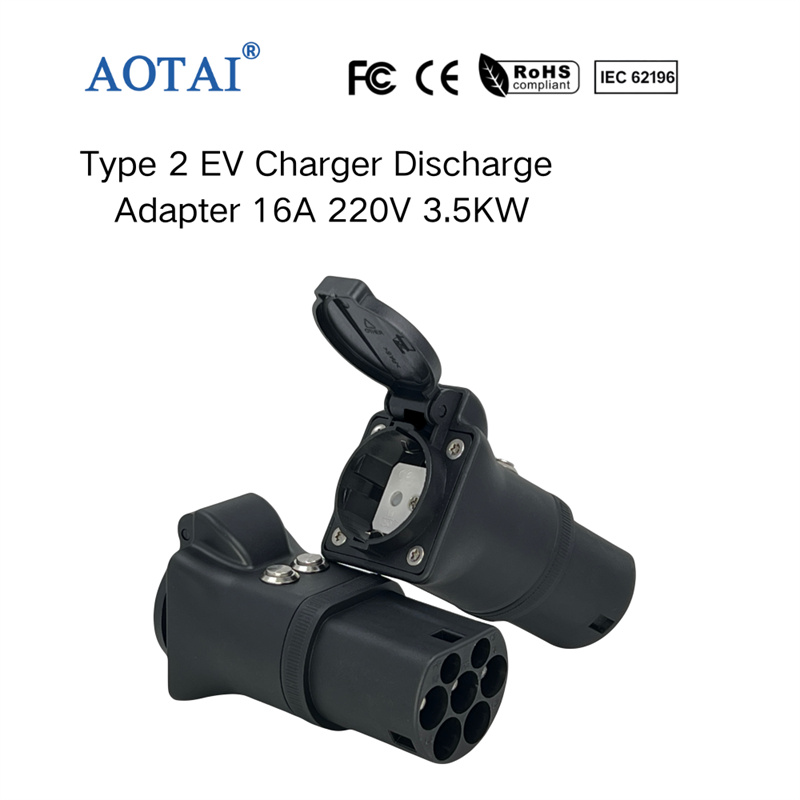 AOTAI Type 2 to Schuko Adapter Type 2 EV Charging Station to Schuko Socket Adapter