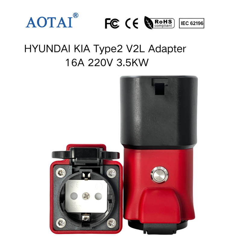 AOTAI HYUNDAI/KIA V2L-adapter fra køretøj til belastning (V2L), afladningsadapter, 16 A