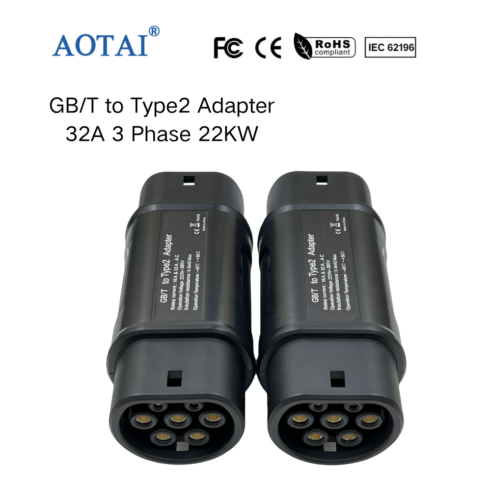AOTAI GBT to Type 2 Adapter 3 Phase 32A EV Charger