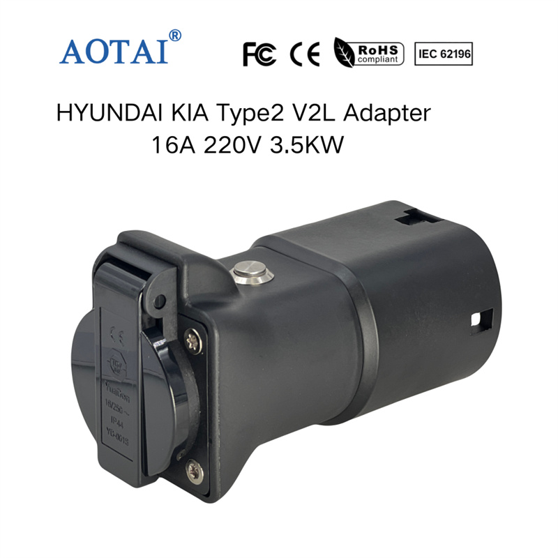 AOTAI HYUNDAI KIA Type 2 V2L Adapter With Switch/button