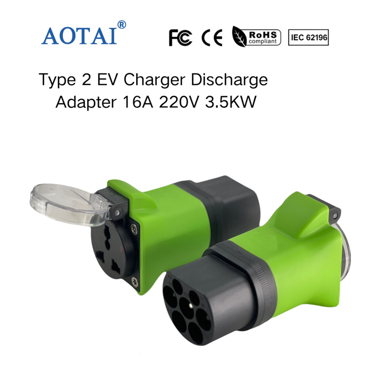AOTAI Type 2 to AC Adapter 16A EV Charger Discharge Adapter