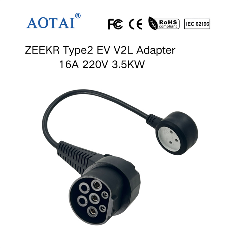 AOTAI ZEEKR Type 2 V2L-adapter, Type 2 til israelsk stik