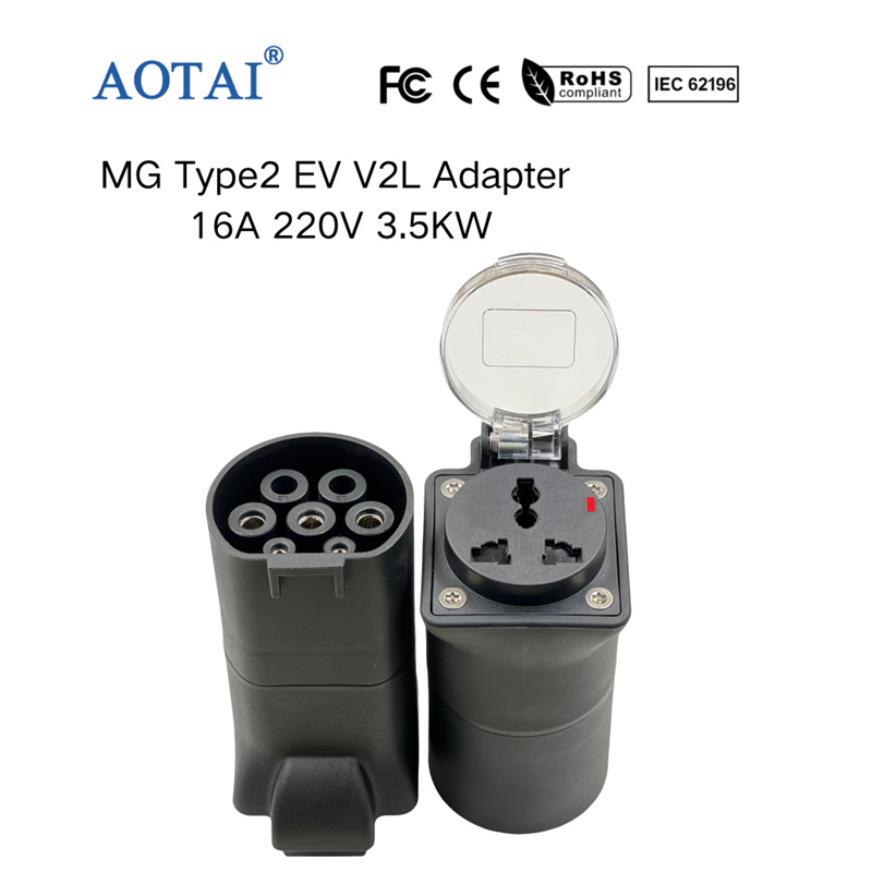 AOTAI Type 2 til universel V2L-afladningsadapter til MG EV'er