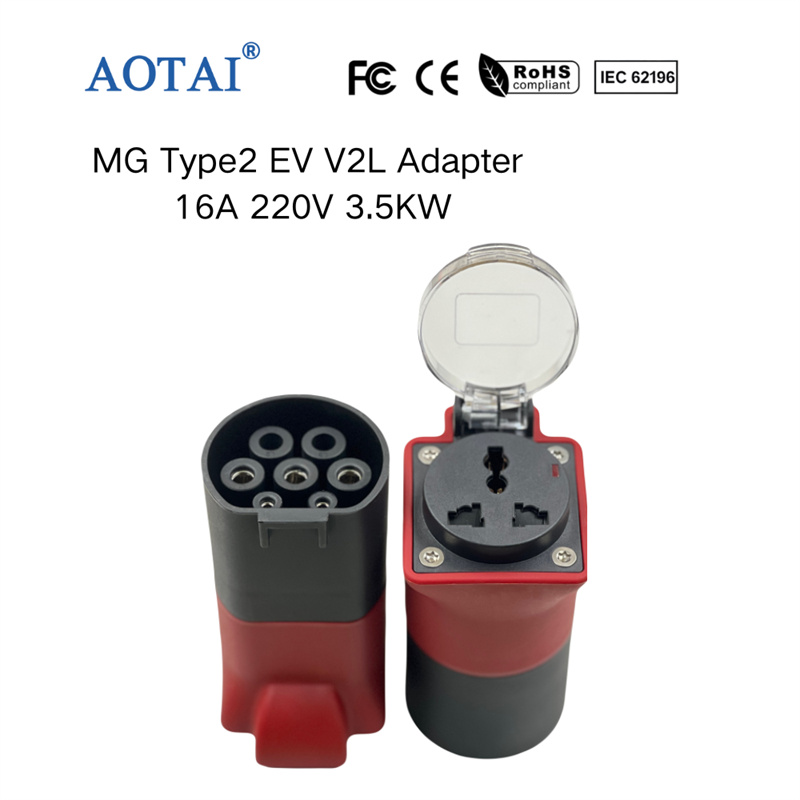 AOTAI Type 2 V2L-adapter fra køretøj til belastning (V2L), 3,54 kW, fra MG ZS EV