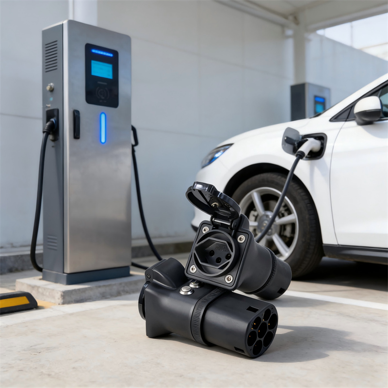 AOTAI Type 2 til 230 V AC-udgang med knap: Type 2 EV-opladingsadapter