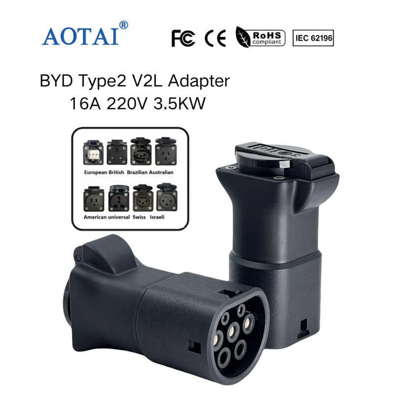 AOTAI V2L EV-opladeradapter, Type 2 V2L-udladning til XPENG-, BYD- og NIO-EV'er