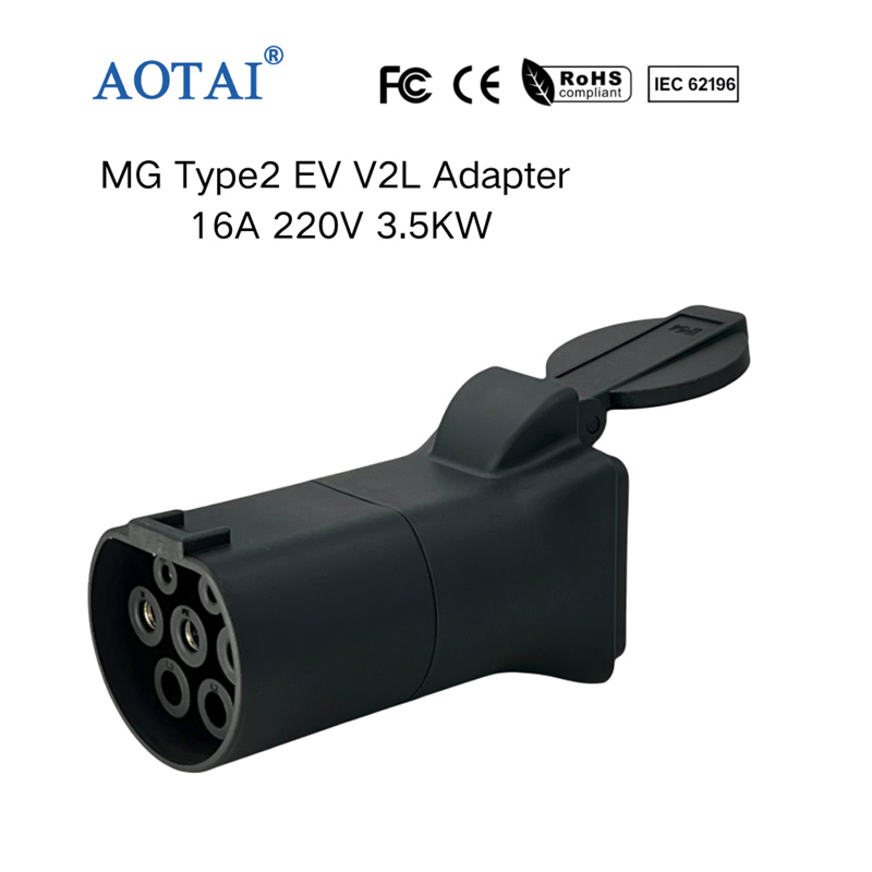 AOTAI Type2 MG ZS MG5 MG4 Marvel V2L Vehicle to Load Cable Adapter Discharge
