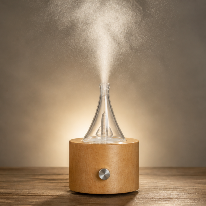 The Science of Two-Fluid Cold Atomization: How Waterless Nebulizing Preserves Pure Essential Oils