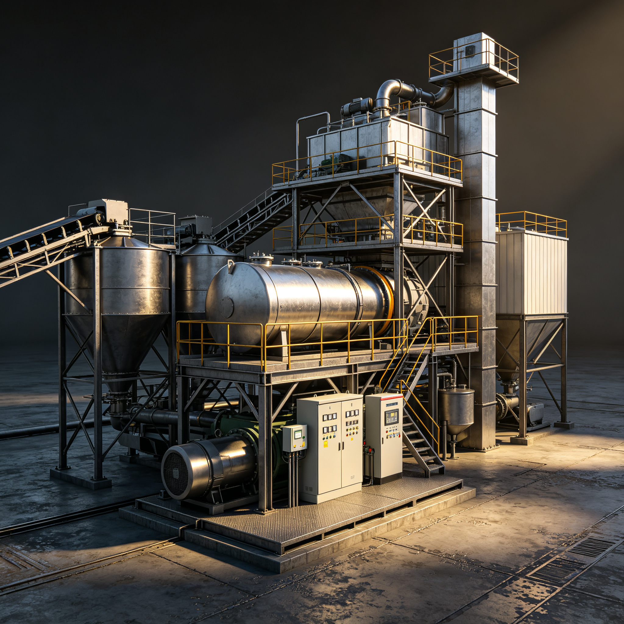 Precision Paving: Bozhi Delivers Integrated PLC, VFD, and Soft Starter Solutions for Italian Asphalt Mixing Plants