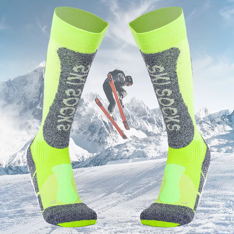 Professional Custom Over Knee Wool Socks Thermal Warm Thigh Knit Men Women Thick Knee High Snow Custom Socks