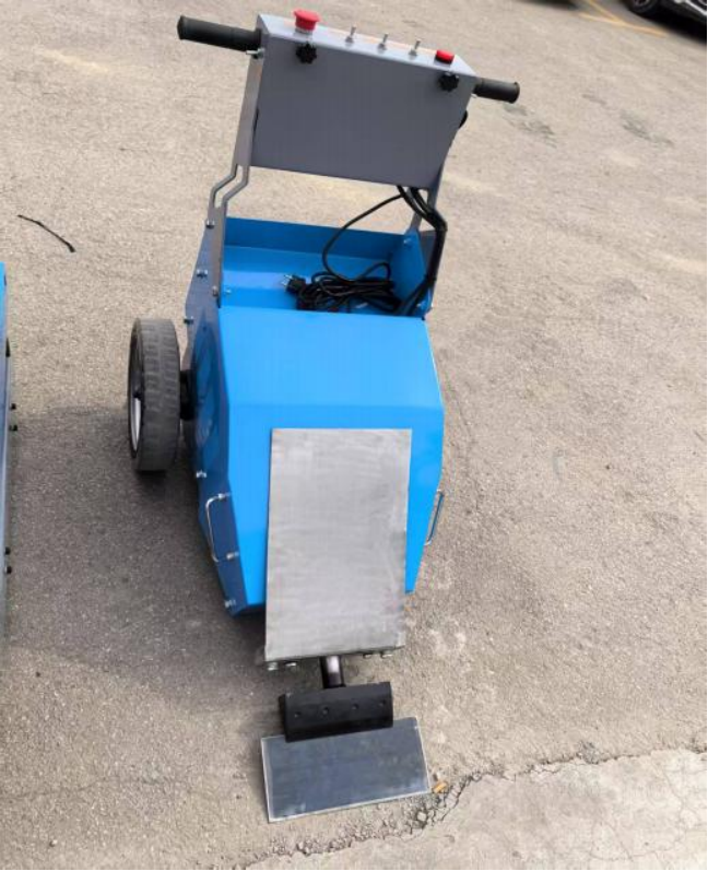 Hand Push Electric Floor Scraper Machine, Glued Hardwood Laminate Parquet Wood Floor Remover with Adjustable Blade Angle