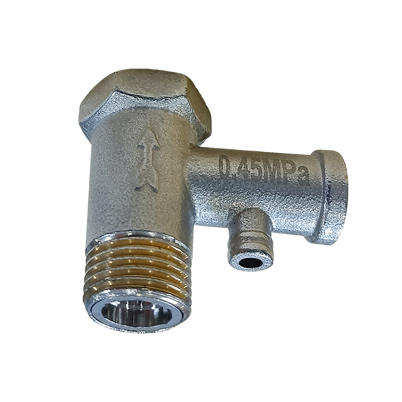 Brass Relief Valve 1/2 Inch NPT 8 Bar Water Heater Safety Valve Manual Drain