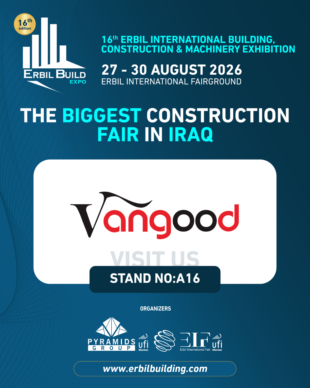 Vangood Appliances to Attend Erbil Build 2026 at Stand A16 in Iraq
