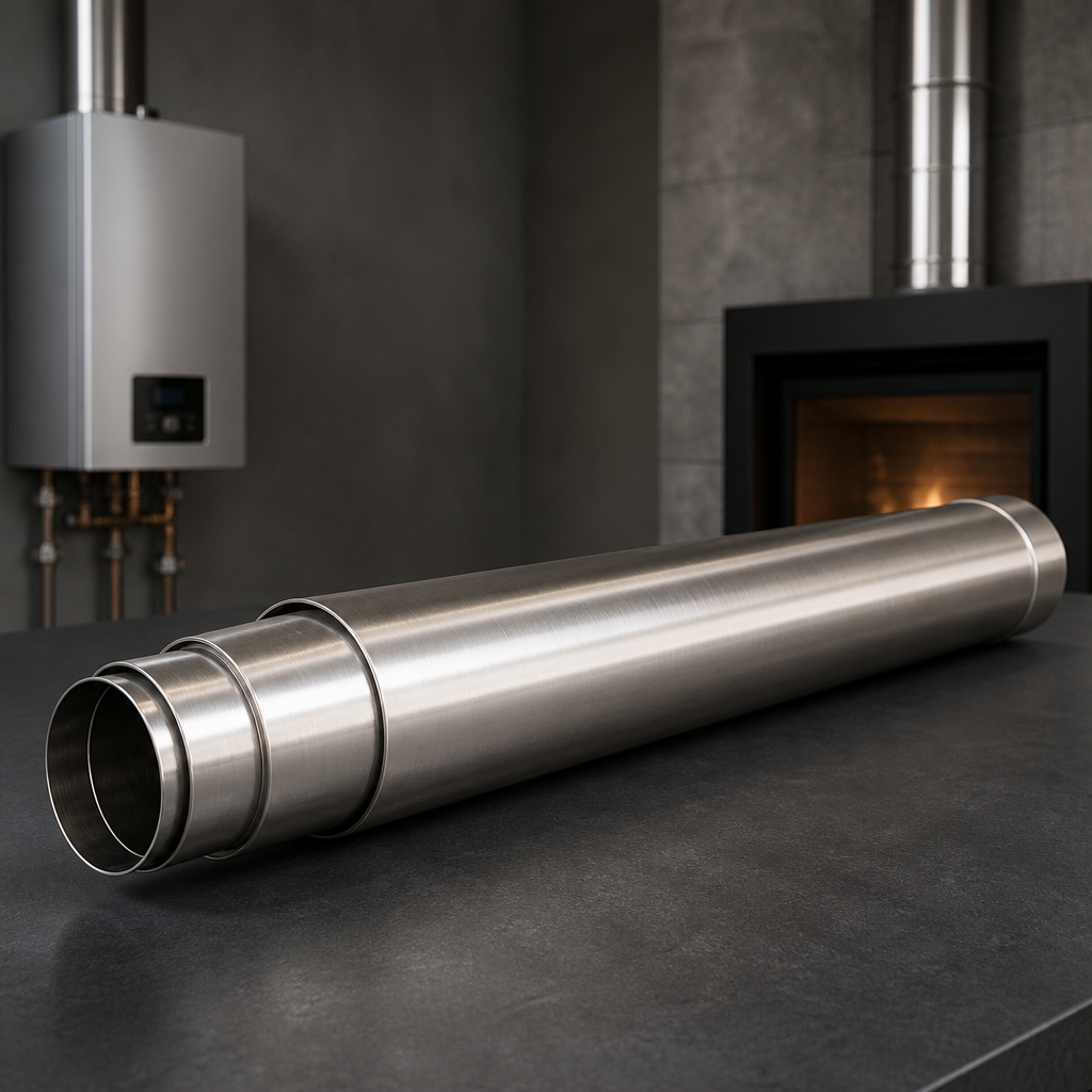 Vangood Continues Supplying Stainless Steel Telescopic Single-Wall Flue Pipes for Gas Water Heaters and Fireplaces