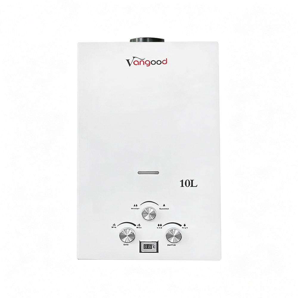Portable Electric Gas Battery Tankless Flue Type Instant Water Heater 10L Stable Heating System