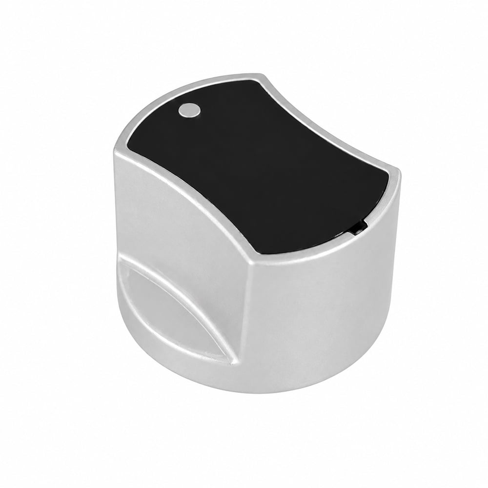 Metal Silver Gas Stove Knob Oven Range Control Durable Precision Fit Kitchen Appliance Replacement Universal Compatibility