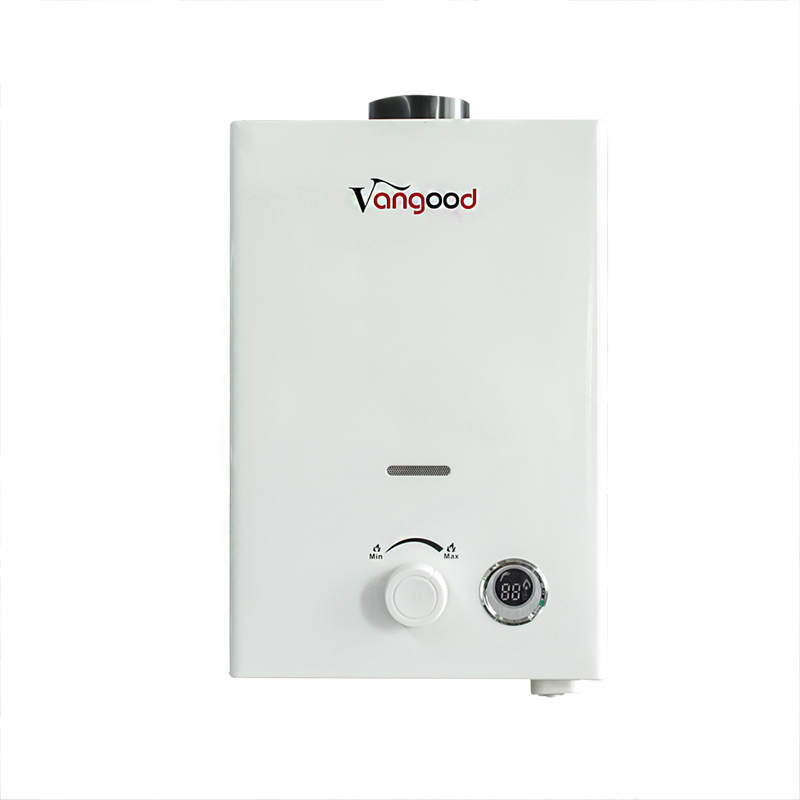 Single Knob Gas Water Heater Flue Type Manual Temperature Control Instant Hot Water