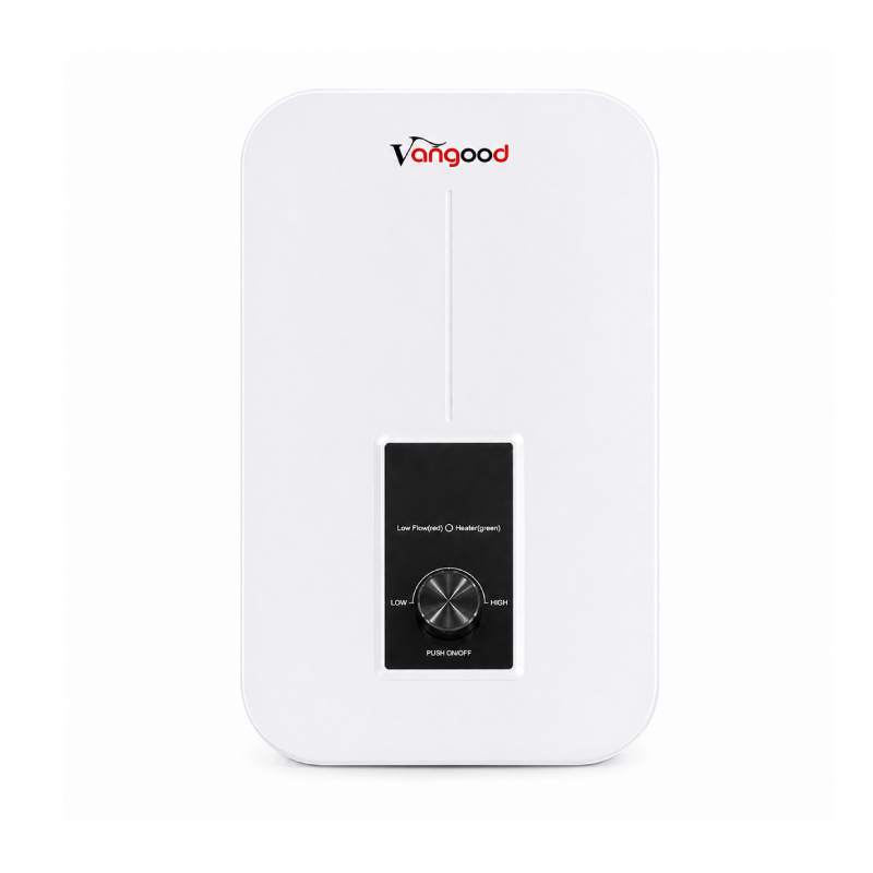 Instant Electric Water Heater 5000W Tankless Electric Water Heater Digital Temperature Display Wall Mounted On Demand Hot Water Heate