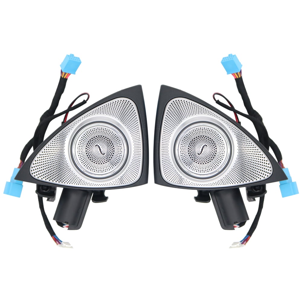 Mercedes S-class W222 7/64 Colors 3D Rotary Tweeter Speakers Ambient Light