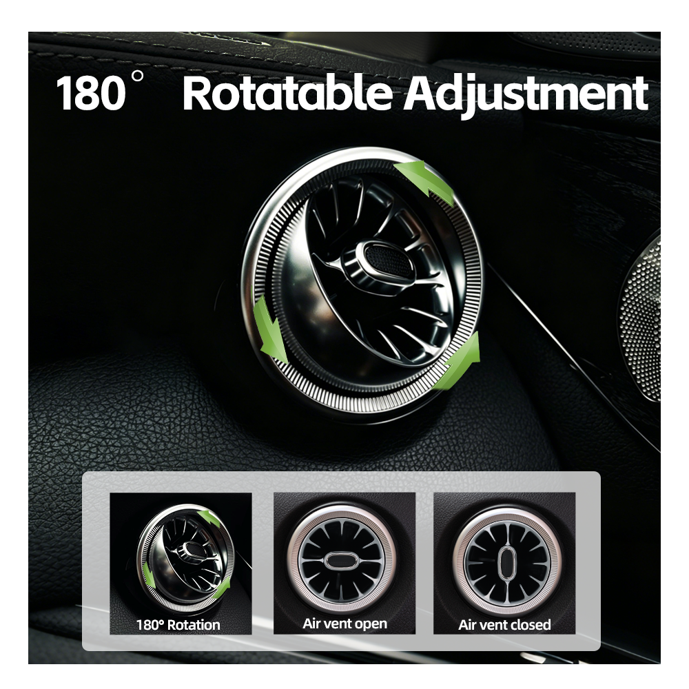 mercedesw205 auto interior front and rear air vent turbine outlet ambient light c class w205-14