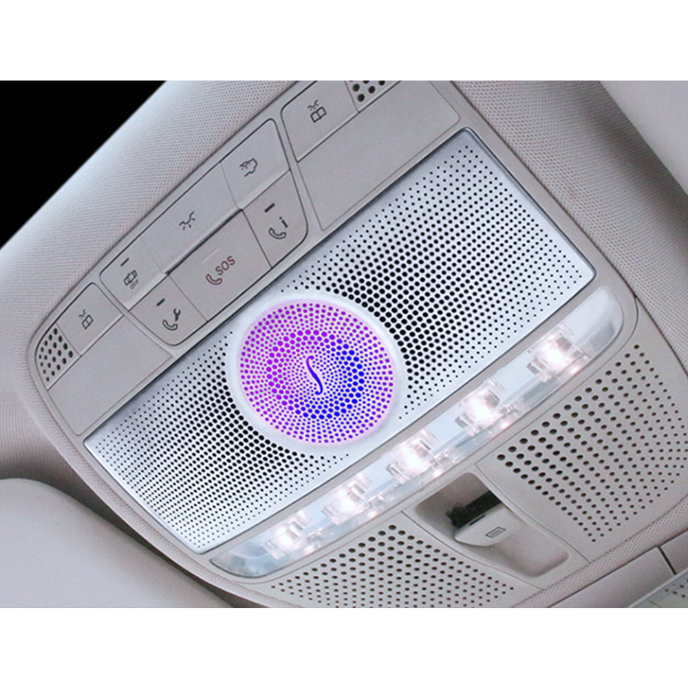 Mercedes-Benz E-class E-couple W213 C238 กล่องใส่แว่นตา 64 สี ไฟอ่านหนังสือบนหลังคา ลำโพง LED บนหลังคา
