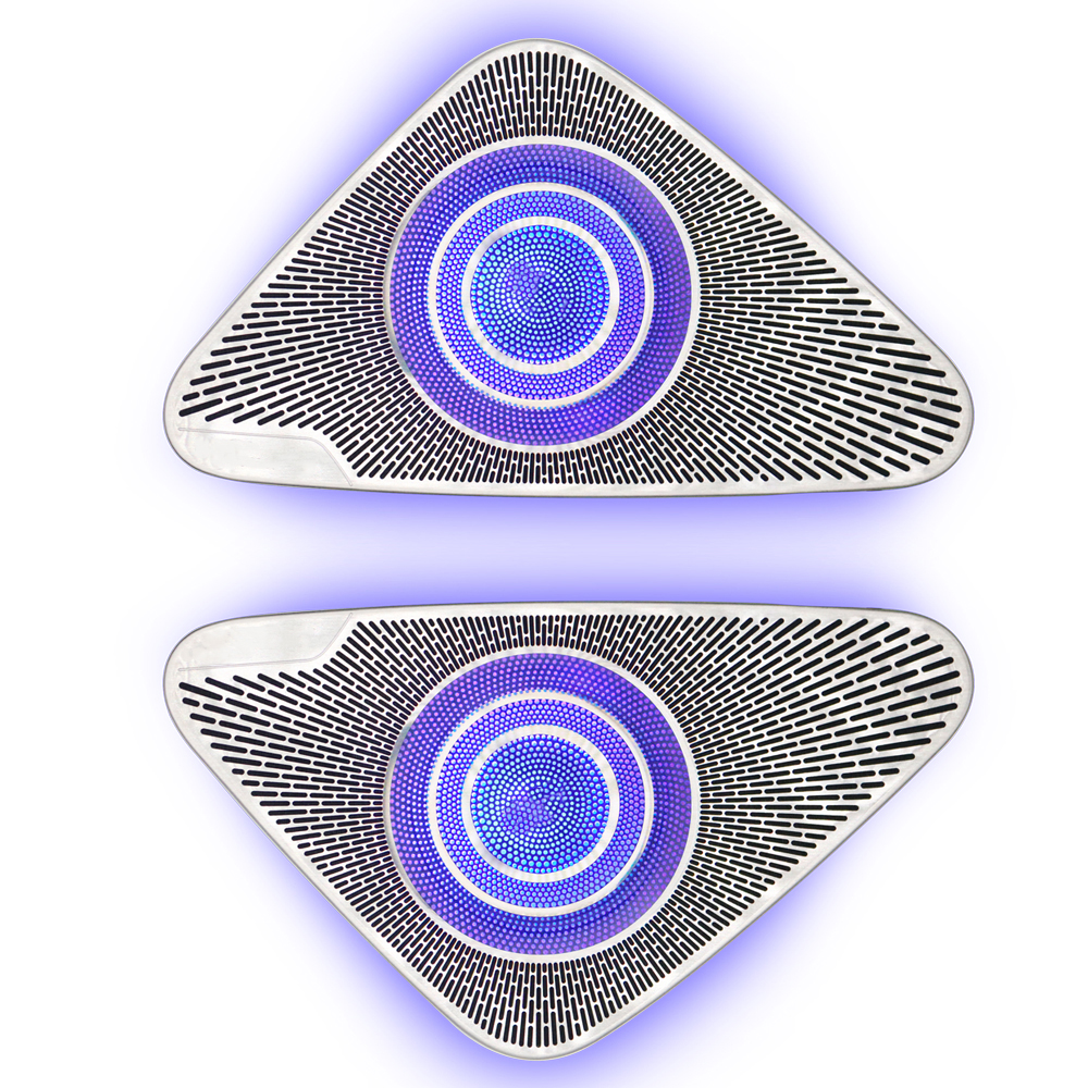 Mercedes S-class W223 Car Door Midrange Speaker Cover 64 Colors Audio Trim Glow Cover