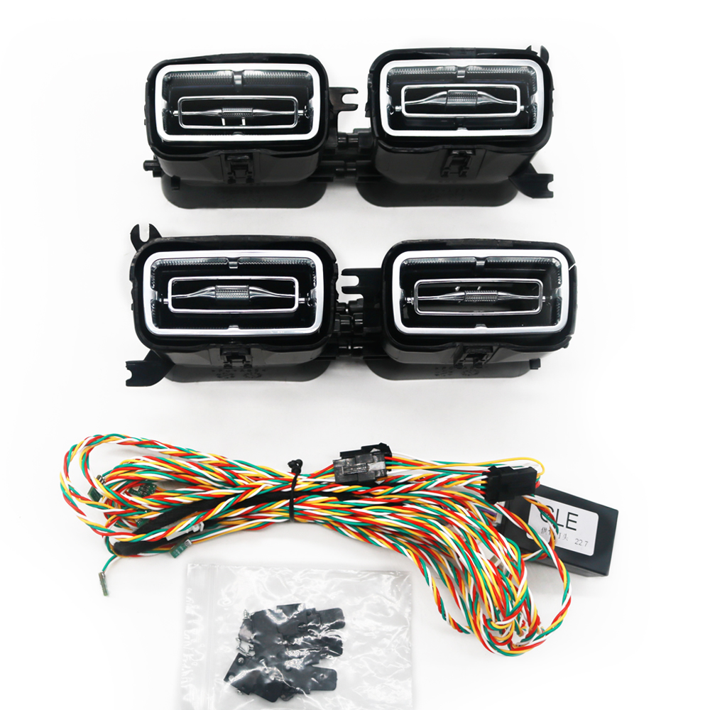 Mercedes-Benz GLE/GLS W167 Front Air Vent 64 Color LED Air Conditioning Air Outlet Vent