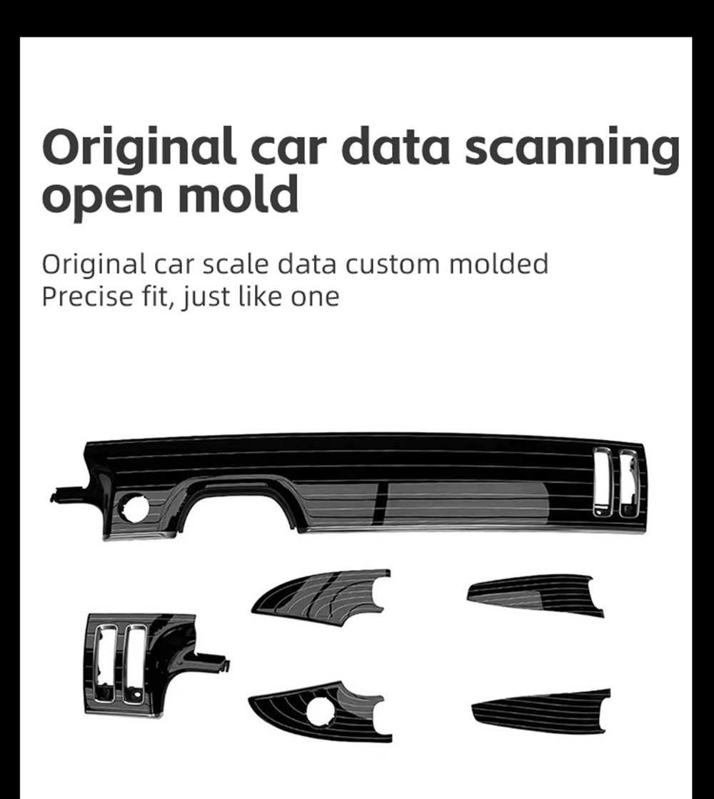 mercedes benz w223 interior panel piano trim six piece piano paint kit s450 s480 s500 maybach-8