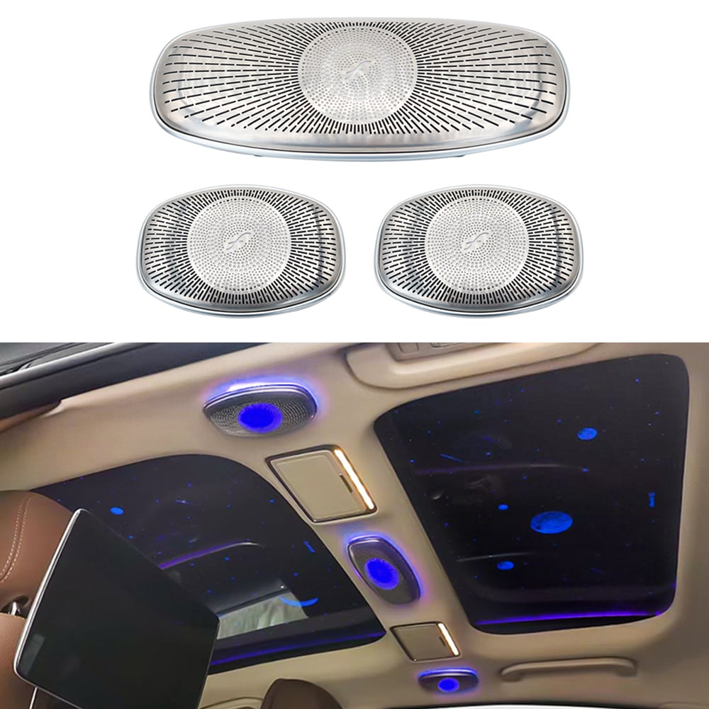 Mercedes C-class W205 Car Ceiling Speakers Roof Speakers With 3/64 Colors Ambient Light 