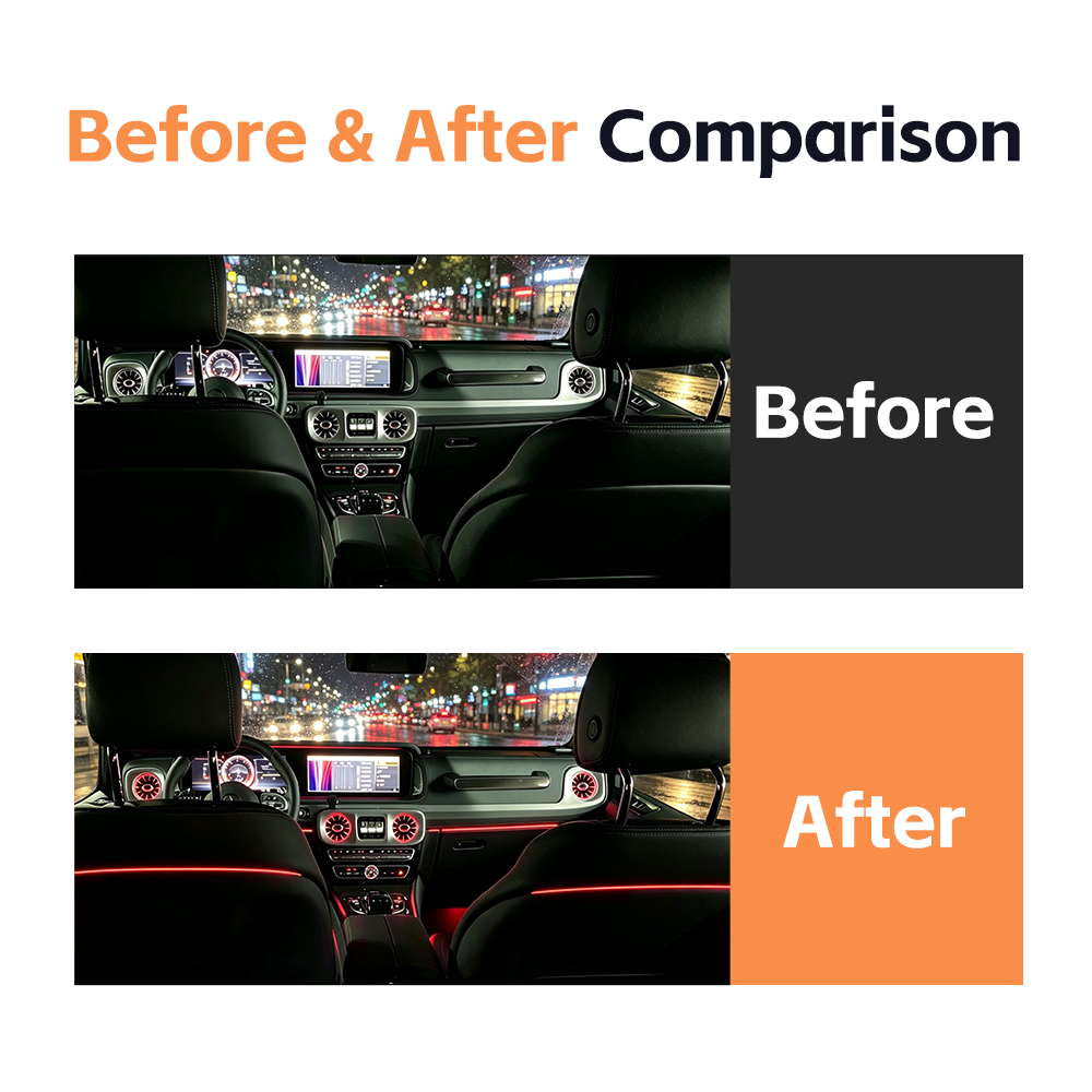 Mercedes-Benz G-class W464 8/64 Colors LED Car Seat Back Ambient Light Car Interior LED Light