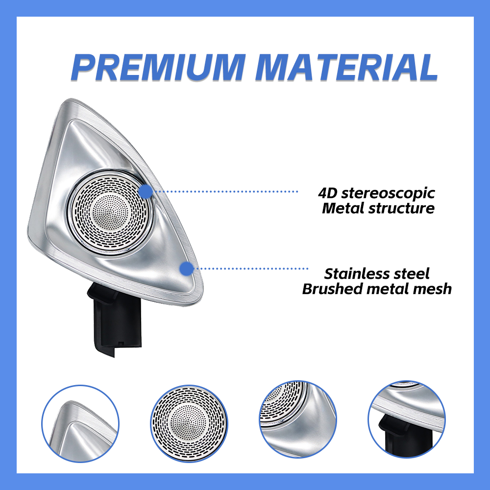 Mercedes W205 Interior 4D Burmester Tweeter Speaker Atmosphere Lamp 64 colors Ambient Light