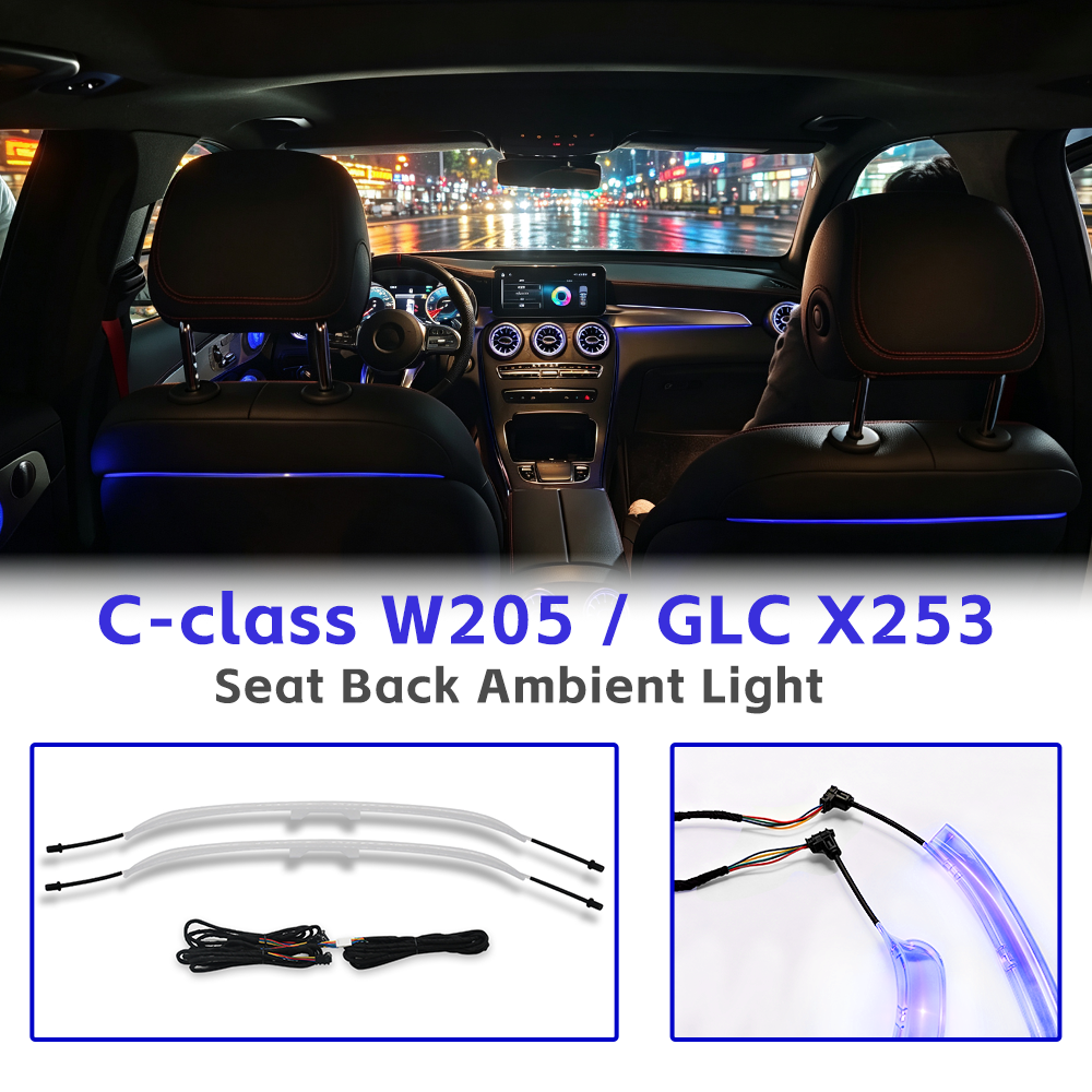 Mercedes-Benz C class W205 Upgrade Car Interior Decor Muti-Color DIY Seat Back Ambient Light