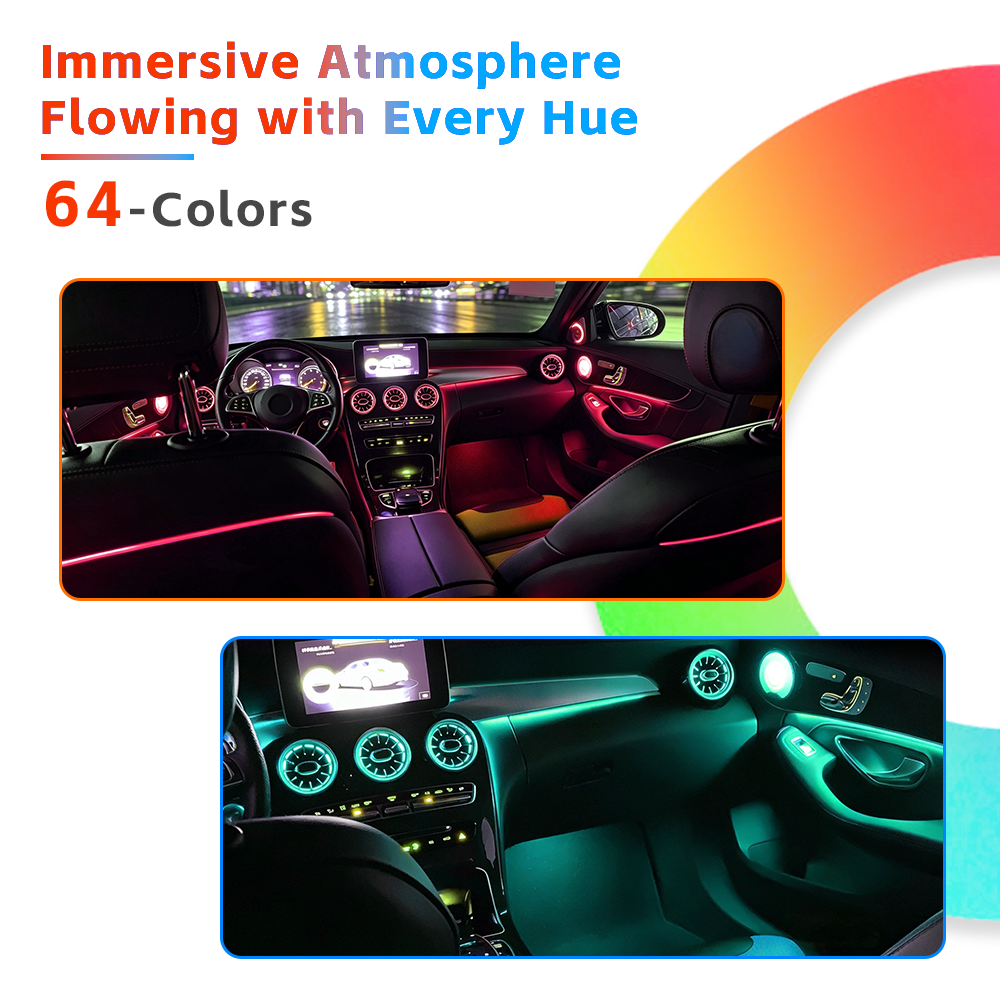 Mercedes-Benz GLC X253 Modification Atmosphere lamp car ambient lighting 2015-2022