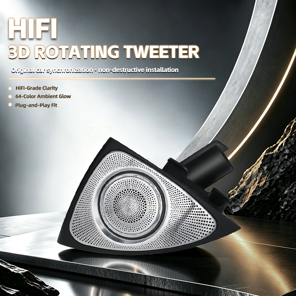 mercedes benz c class w205 3d burmester tweeter speakers 64 colors ambient light rotating tweeter speakers-7