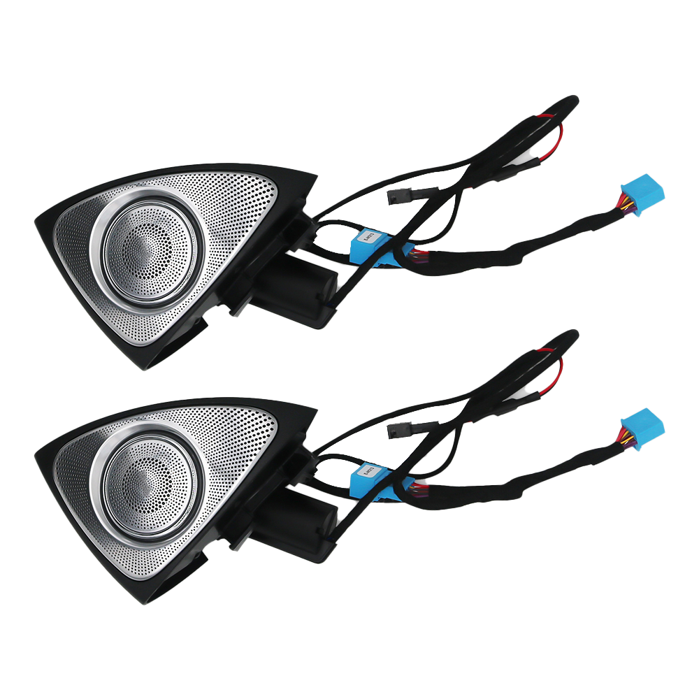 Mercedes S-class W222 7/64 Colors 3D Rotary Tweeter Speakers Ambient Light