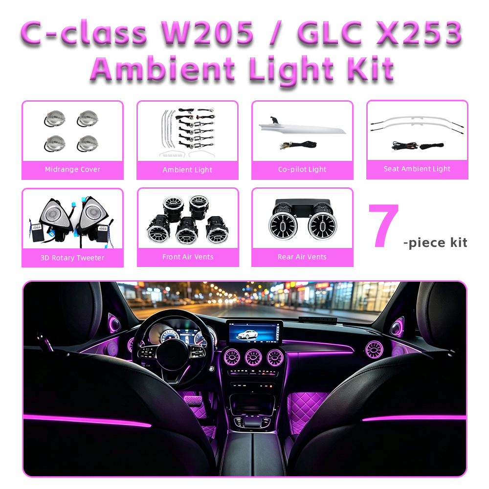 Mercedes-Benz GLC X253 Ambient Light Interior 64 Colors Atmosphere lamp