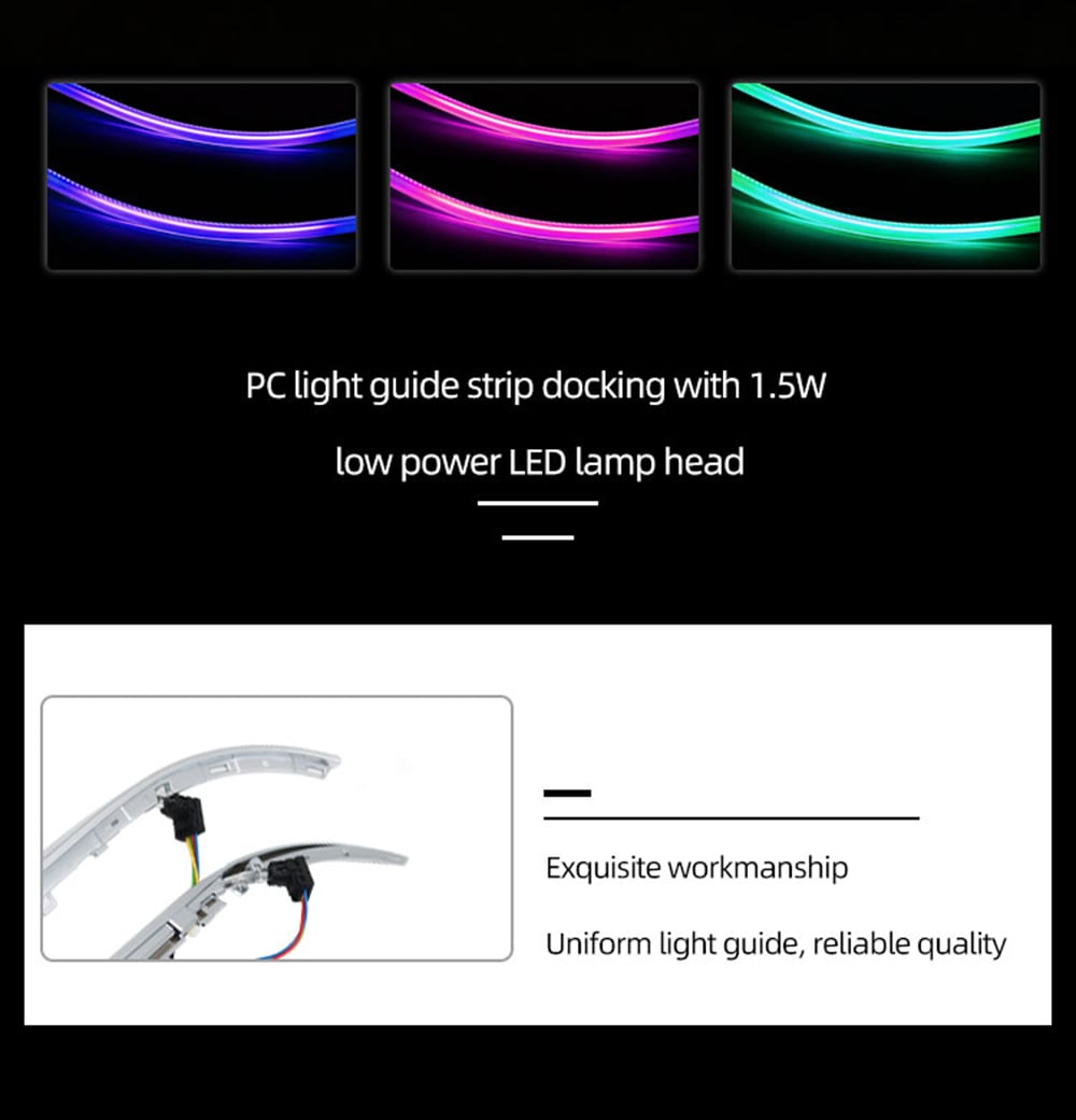 mercedes benz w205 car ambient light set rgb 64 colors atmosphere light c class w205-8