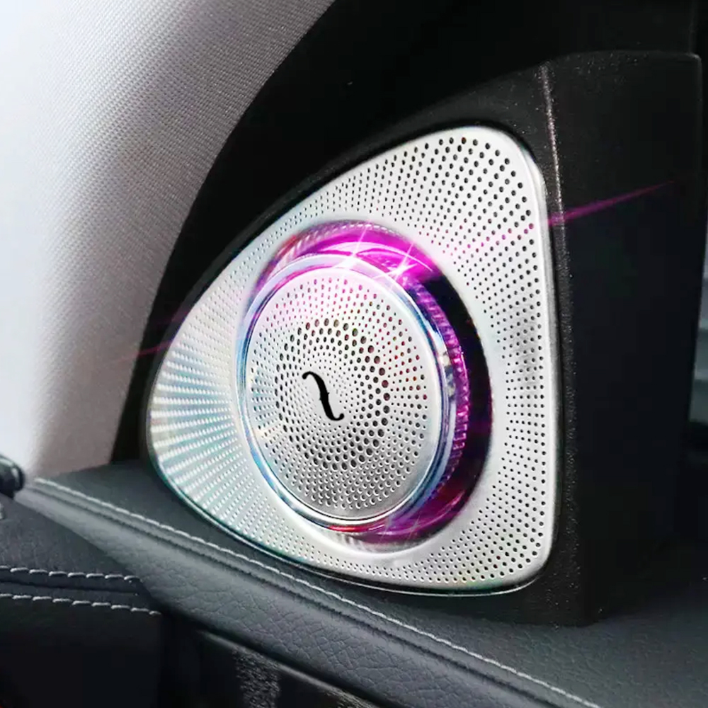 Mercedes-Benz GLC X253 Burmester 3D Speakers 64 colors 3D Rotating Tweeters Speaker Ambient Light