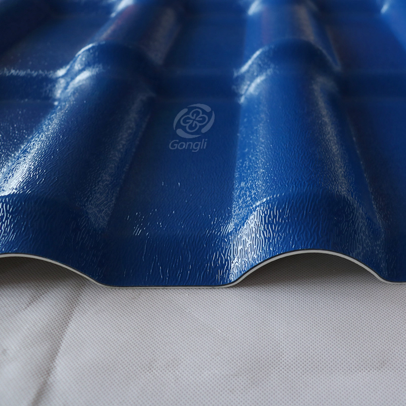 1050mm Blue ASA PVC Heat Insulation Plastic Roof Sheets