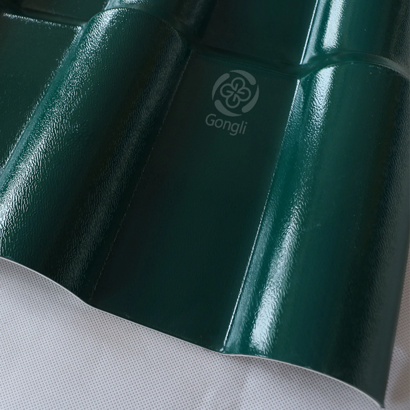 1050mm Green ASA PVC Reisn Composite Roof Sheets