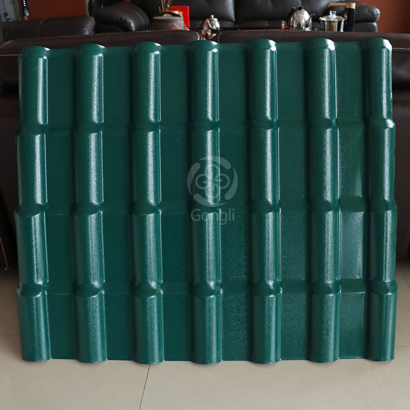 1050mm Green ASA PVC Reisn Composite Roof Sheets