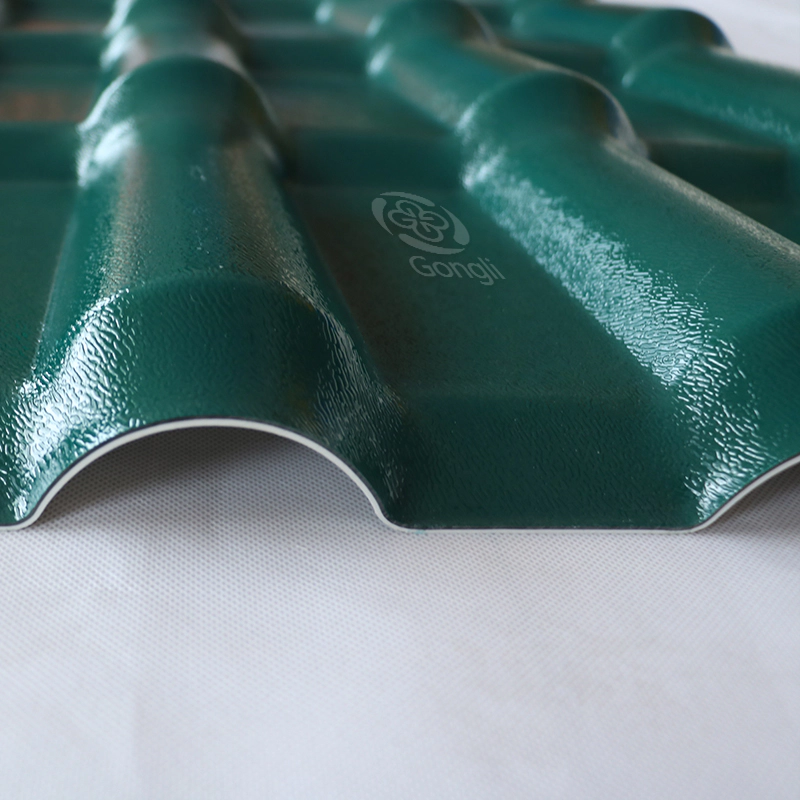 1050mm Green ASA PVC Reisn Composite Roof Sheets