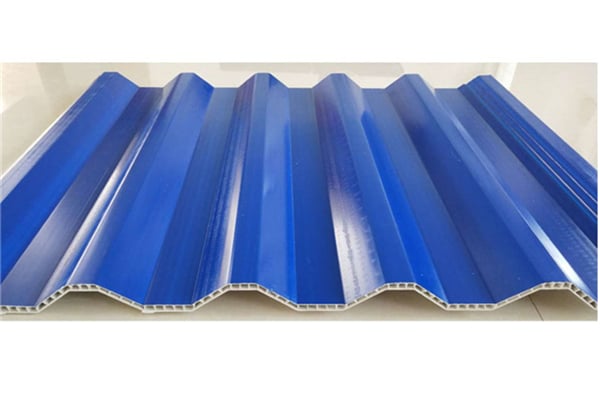 885mm Blue ASA PVC Heat Insulation Twinswall Hollow Sheets